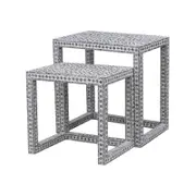 Statement Shell Inlay Nesting Tables