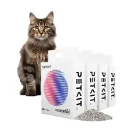 PETKIT Mixed 5 in 1 Cat Litter Odor Control Unscented Flushable 8 lbs/Bag 4-Pack