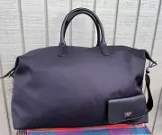 DKNY Livvy Tote Bag Black Duffle Travel Bag Unisex Donna Karan Weekender