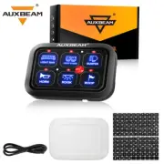 6 Gang Switch Panel Relay Control System w/ Wire Harness For Car Truck RV 12-24V