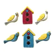 Birds of A Feather - SF107 - Buttons Galore Embellishments - Craft Sewing Scrap