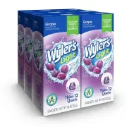 Wyler's Light Soft Drink Mix, Grape, 1.16 Ounce (Pack of 6) Each box makes 12 qt