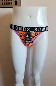 Bonds Icons Ladies WR7T F6L Bloom Vibes Print Super Logo Itsy Brief Size 16 New