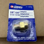 Campbell Hausfeld PA1114 ADAPTER 3/8 Male NPT to 1/4 Female NPT Threads NOS