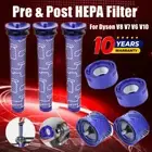 1/2Pcs Pre & Post HEPA Filter Kit For Dyson V8 V7 V6 V10 SV10 Animal Motorhead