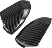 Rearview Mirror Cover Reverse Mirror Shell Cap Housing Trim Compatible With Hyundai Elantra CN7 N Line 2020-2023 Carbon Fiber