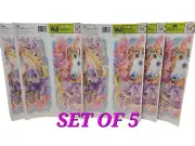 5 X Unicorn Face Fantasy Floral Garden Removable Wall Decal Nursery Kids Room