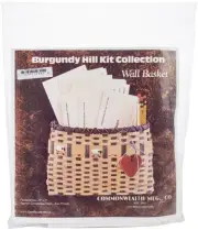 Commonwealth Burgundy Hill Basket Kit-Wall Basket 9"X7" 12800-12840