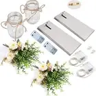 H LED Mason Jar Wall Lights Indoor Outdoor Patio Vase Hanging Lights Home New