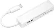 Card Reader USB Card Reader, 4-in-1 USB C Card Reader Supports Android Window for MS/SD/TF/Mouse