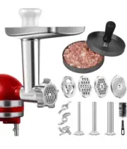 Amzchef Metal Food Grinder Attachment & Burger Press Model DT-5-A NEW