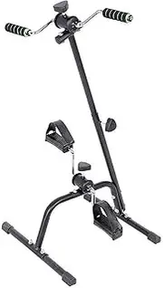 Black Under-Desk Exercise Bike Pedal Exerciser - Arm & Leg Exercise Peddler Machine - Adjustable Resistance & Height - Pedal Exercise Bike for Seniors & Elderly