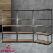 3x Giantz 1.8M Garage Shelving Warehouse Rack Pallet Racking Storage Steel