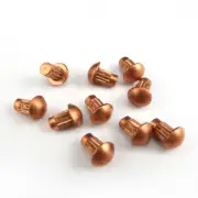 M2 M2.5 M3 M4 Copper Rivet Round Knurled Head Solid Percussion Rivet Cap GB827