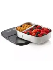 Brand New in Packaging Tupperware Metal Lunch Box Rectangular