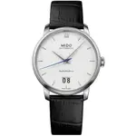 MIDO 美度 BARONCELLI 永恆系列 III 大日期機械錶-銀X黑/40MM M0274261601800