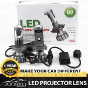 2x H4 Mini Bi-LED Projector Lens LED Headlight Hi-Low 24000LM 100W Retrofit LHD