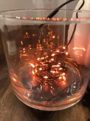 LED Orange Fairy Lights 54 Feet 150 Lights Multi-Settings 3 Strands
