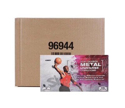 2021 Skybox Metal Universe Champions Hobby 16 Box Case