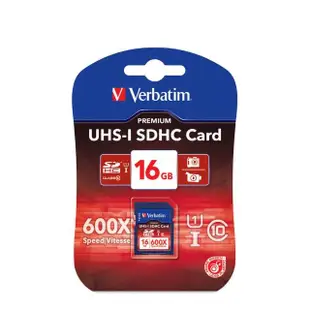 【Verbatim 威寶】16GB UHS-I SDHC 記憶卡