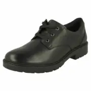 Girls Clarks Dempster Lace Y Lace Up School Shoes