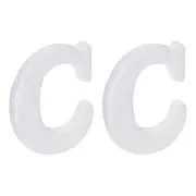 Foam Letters C Letter EPS White Polystyrene Letter Foam 100mm/4 Inch, Pack of 2