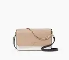New Kate Spade Madison Small Flap Crossbody Saffiano Leather Toasted Hazelnut
