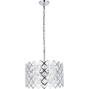 Elegant Lighting 1111D16C Lyla 3 Light 16 inch Chrome Pendant Ceiling Light