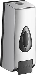 Liquid Manual Soap Dispenser Wall Mount 500ml Commercial Hand Sanitizer Dispenser Chrome Plated Plastic Lotion Dispenser for Liquid Shampoo Gel Countertop