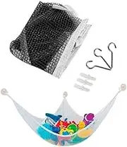 AIMALL Soft Large Toy Hammock Mesh Net Bedroom Nursery Storage Toys Teddy Bear Children, Durable Nylon Mesh for Nursery and Bedroom Decor, 55x39x39 Inches