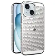 For Iphone 15 Hollow Matte Electroplated Pc Heat Dissipation Phone Case