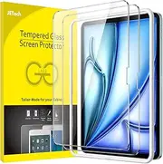 JETech Screen Protector for iPad Air 11-Inch M3/M2 (2025/2024) with Easy Installation Frame, Tempered Glass Film, HD Clear, 2-Pack