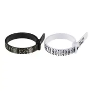 2 PCS 1-17 USA Plastic Ring Sizer Measuring Set Gauge Measure Tool Finger Mea...
