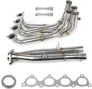 Xuanqingyi Store Stainless Exhaust Manifold Header Compatible with Acura Compatible with Integra Compatible with GSR Compatible with LS Compatible with GS B18