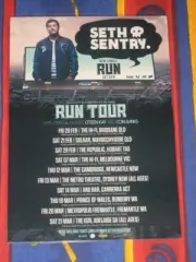 Seth Sentry - 2015 Australian Tour - The RUN Tour - Laminated Tour Poster