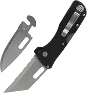 [Cold Steel] Click N Cut Folder Durable Hunting & Hiking Steel 5 Oz Compact 7" Long Folding Knife with Strong Lock & 2 Interchangeable Blades - Boxed Package
