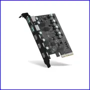 Effortless USB Expansion: 5-Port PCIe Card with Intelligent Protection