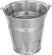 DONFAMDS Small Metal Flower Buckets with Handles Rustic Decorative Buckets for Indoor Outdoor Use Mini Galvanized Planters Height for Flower Arrangements Home Decor