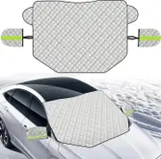 Car Windshield Cover, Front Windshield Sun Shade With Magnetic Windshield Mount, Protects From Snow, Ice, Sun, Dust, Uv