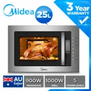 MIDEA Built-in 25L Microwave Frameless MWO grill Digital control LCD display