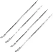 uxcell Stainless Steel Coffee Latte Art Pen, 4Pcs135mm/5.31" Coffee Fancy Tool for Latte Espresso Decorating