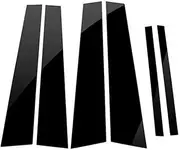 LUMIXE 6PCS Polished Pillar Posts, for Accord 2013-2017, Window Trim Cover BC Column Sticker Chromium Styling Auto Window Pillar Molding
