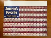 RARE-Vintage Campbell’s Soup USA Flag 24”x 19.5” Litho Display Poster 2004 NEW!!