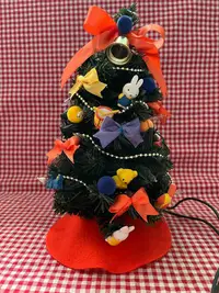 在飛比找Yahoo!奇摩拍賣優惠-日本中古昭和裝飾擺件 Miffy米菲兔玩偶裝飾聖誕樹 聖誕樹