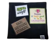 50 WAYS POCKET POCKET HANK Everyday Carry EDC Gear Hook & Loop Black Patch Daddy