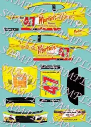 PreOrder 2025 Ricky Stenhouse Jr Martins Patato Rolls 1/64 Peel& Stick Decals