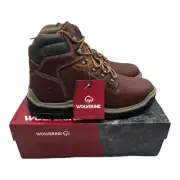 Wolverine Raider Durashock Boots Men's Sz 11.5 6 Inch Soft Toe Work Boot Peanut