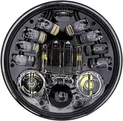 Motorcycle Headlight 5.75" 5 3/4 inch LED Motorcycle Headlight Black For Harley For Sportster 1200 XL1200L Custom XL1200C 883 XL883 883L XL883R 48 A