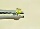 2.15mm SPARKLING YELLOW DIAMOND LABRET MONROE *CERTIFICATE* 1/4",5/16",3/8",7/16