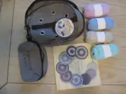 D570 Crochet Caddy and Book, Crochet Therapy: The Soothing Art of Savoring etc